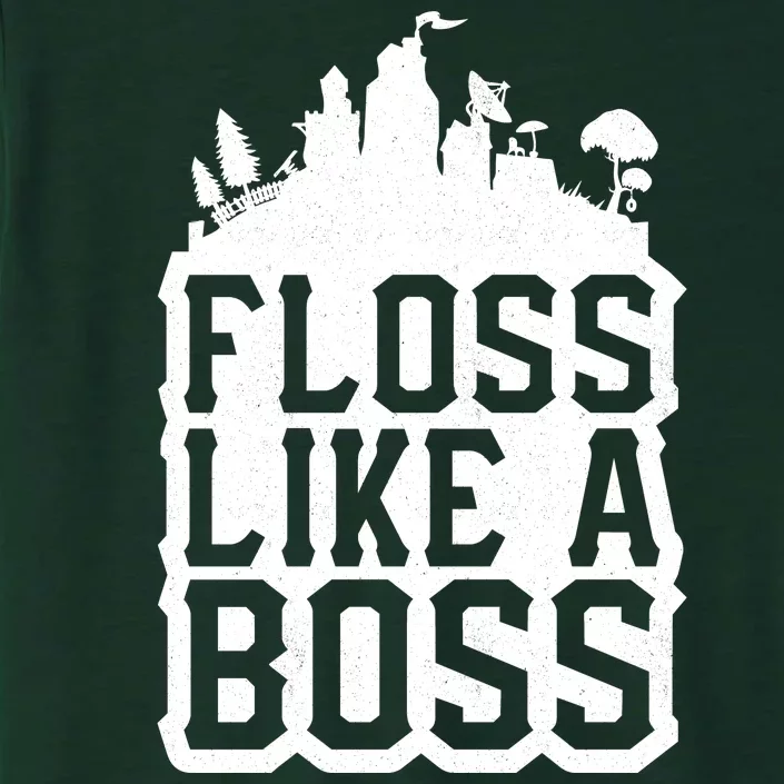 Floss Like A Boss Tower Funny ChromaSoft Performance T-Shirt