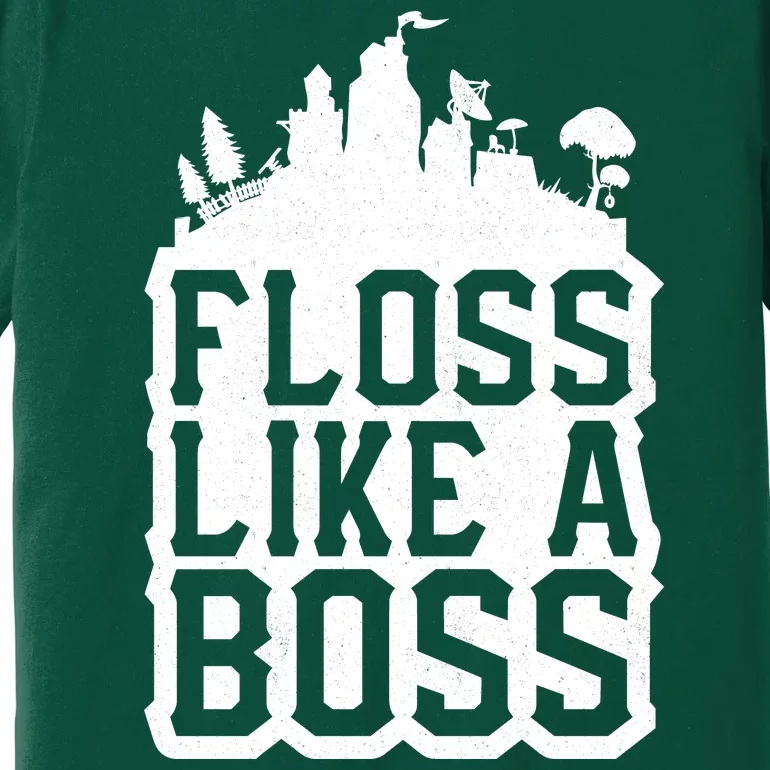 Floss Like A Boss Tower Funny Premium T-Shirt