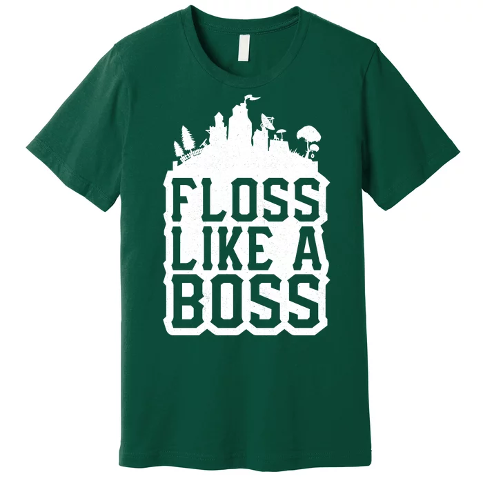 Floss Like A Boss Tower Funny Premium T-Shirt