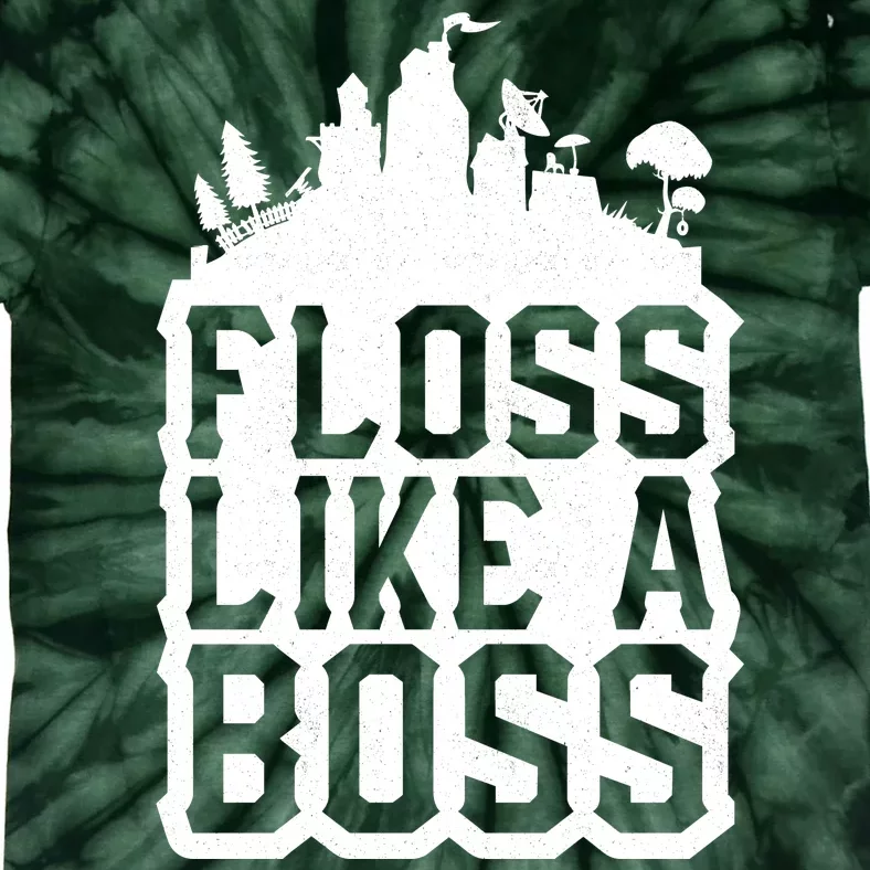 Floss Like A Boss Tower Funny Tie-Dye T-Shirt