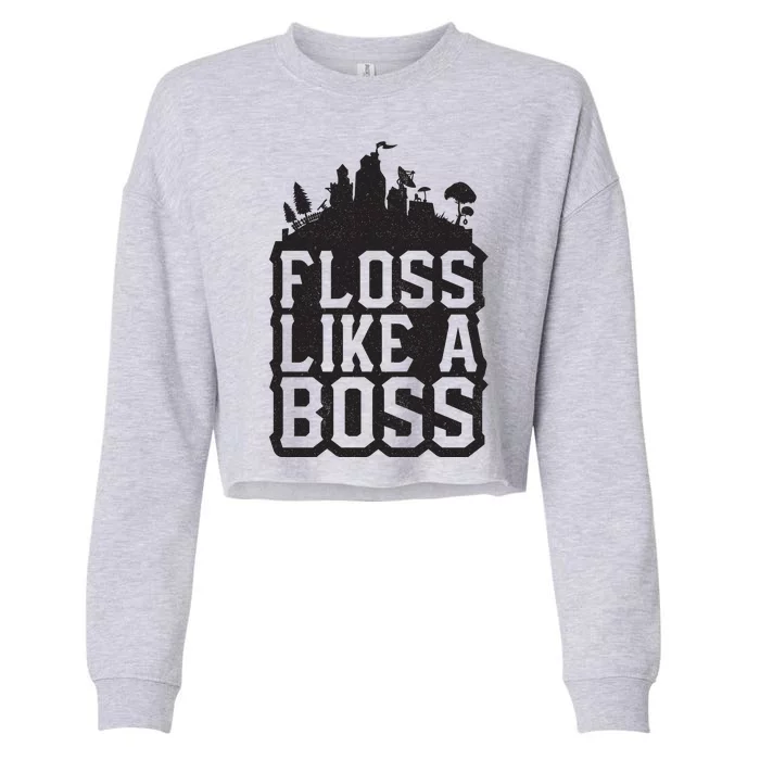 Floss Like A Boss Tower Funny Cropped Pullover Crew