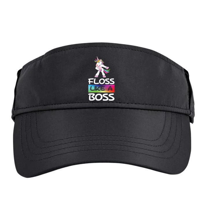 Floss Like a Boss Unicorn Rainbow Adult Drive Performance Visor