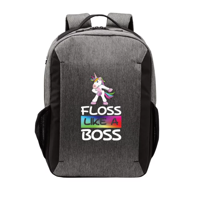 Floss Like a Boss Unicorn Rainbow Vector Backpack