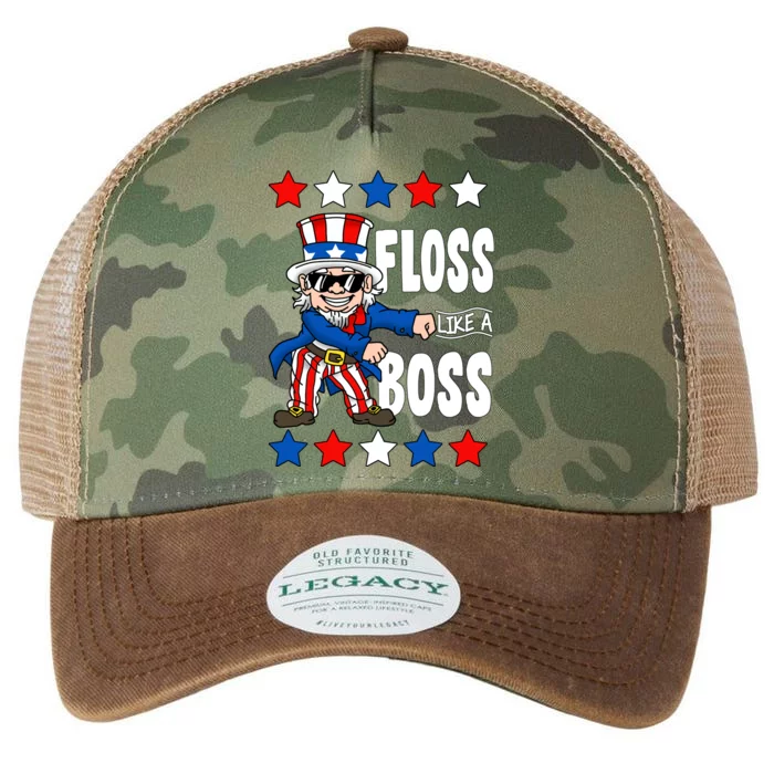 Floss Like A Boss USA 4th of July Legacy Tie Dye Trucker Hat