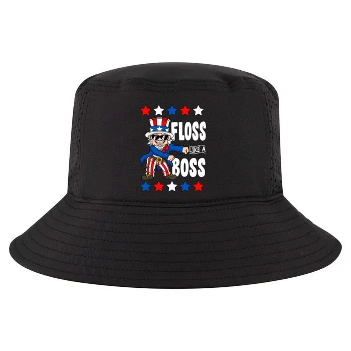 Floss Like A Boss USA 4th of July Cool Comfort Performance Bucket Hat