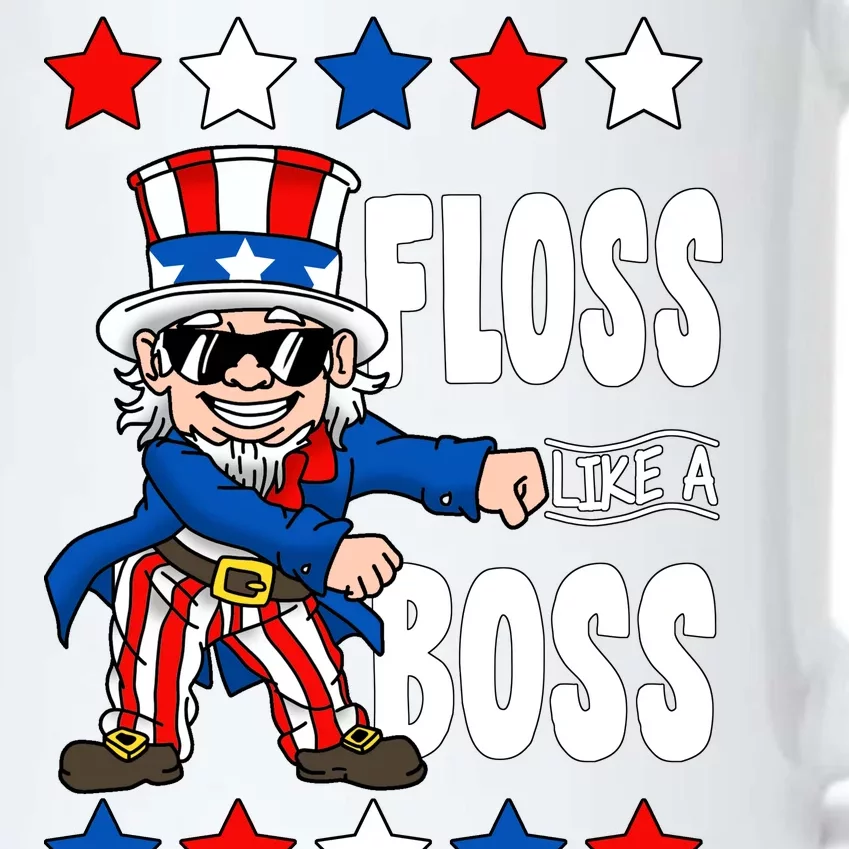 Floss Like A Boss USA 4th of July Black Color Changing Mug