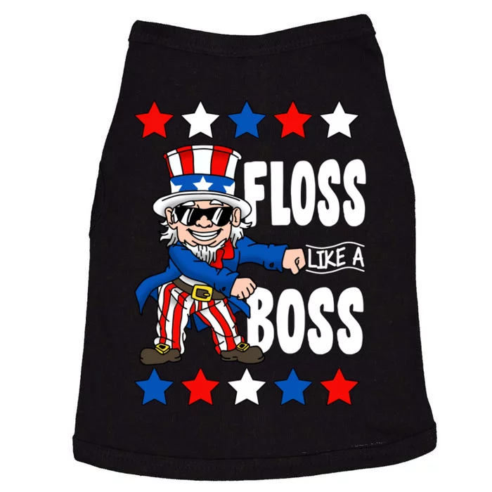 Floss Like A Boss USA 4th of July Doggie Tank