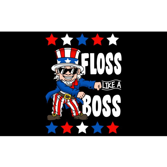 Floss Like A Boss USA 4th of July Bumper Sticker