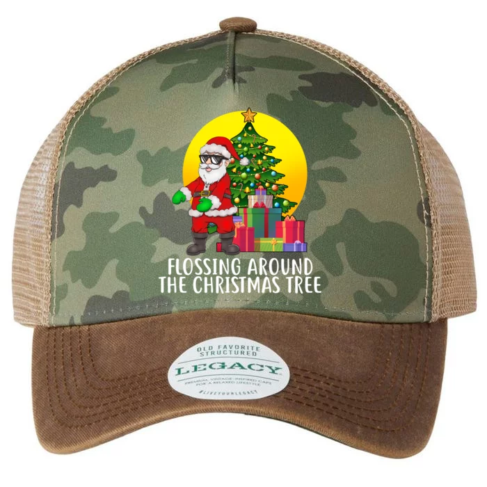 Flossing Around The Christmas Tree Legacy Tie Dye Trucker Hat