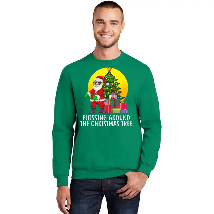 Flossing Around The Christmas Tree Sweatshirt