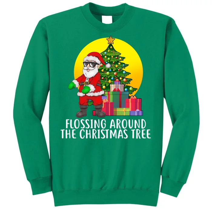 Flossing Around The Christmas Tree Sweatshirt