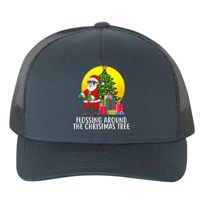 Flossing Around The Christmas Tree Yupoong Adult 5-Panel Trucker Hat