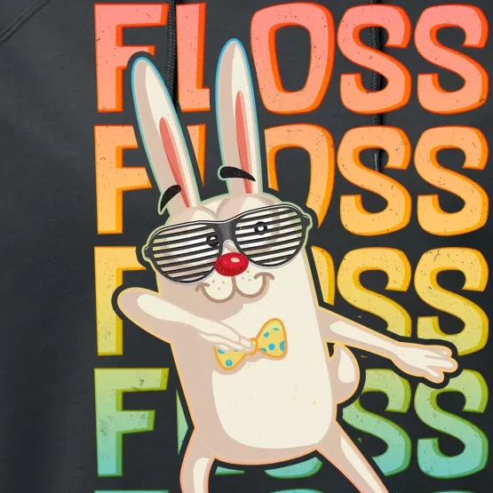 Flossing Easter Bunny Performance Fleece Hoodie