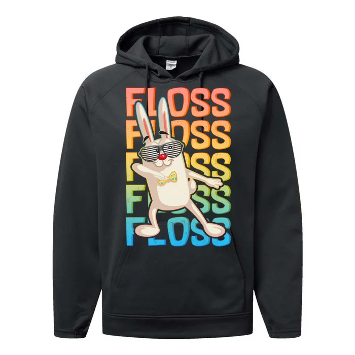 Flossing Easter Bunny Performance Fleece Hoodie