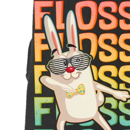 Flossing Easter Bunny Doggie 3-End Fleece Hoodie