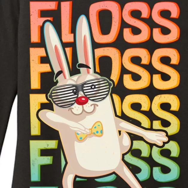 Flossing Easter Bunny Womens CVC Long Sleeve Shirt