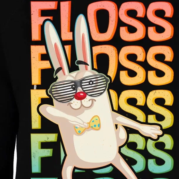 Flossing Easter Bunny Womens Funnel Neck Pullover Hood