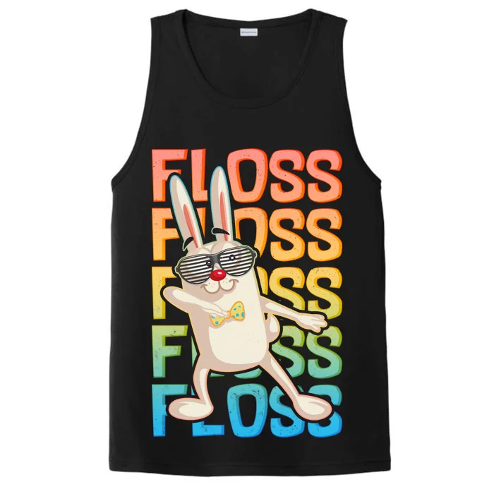 Flossing Easter Bunny Performance Tank