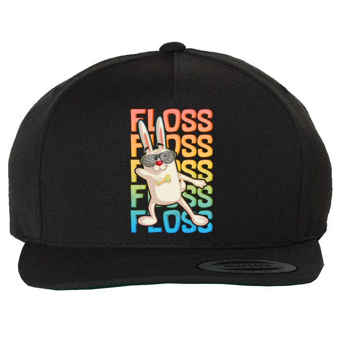 Flossing Easter Bunny Wool Snapback Cap