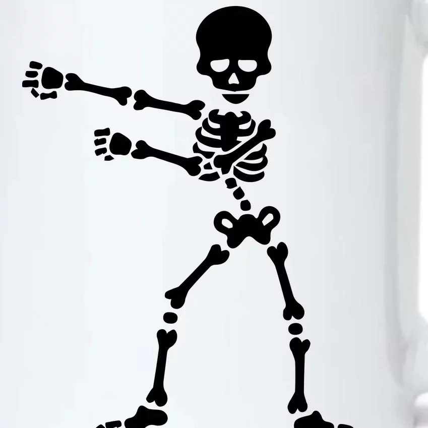 Flossing Skeleton Black Color Changing Mug