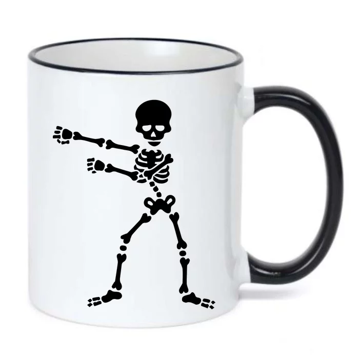 Flossing Skeleton Black Color Changing Mug