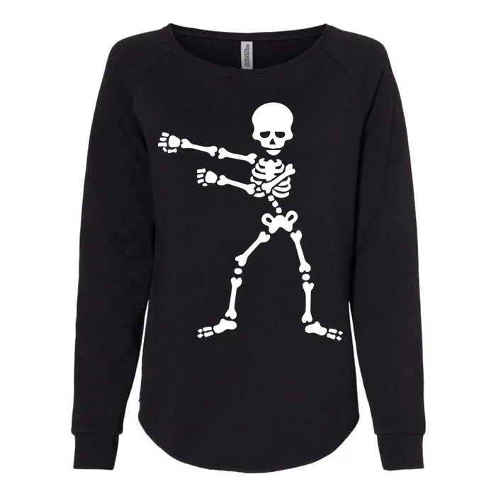 Flossing Skeleton Womens California Wash Sweatshirt