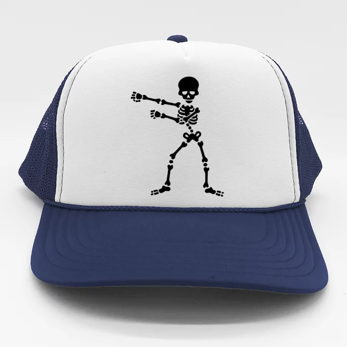 Flossing Skeleton Trucker Hat