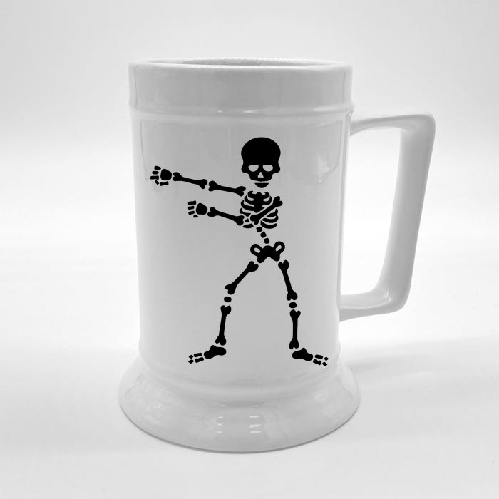 Flossing Skeleton Front & Back Beer Stein