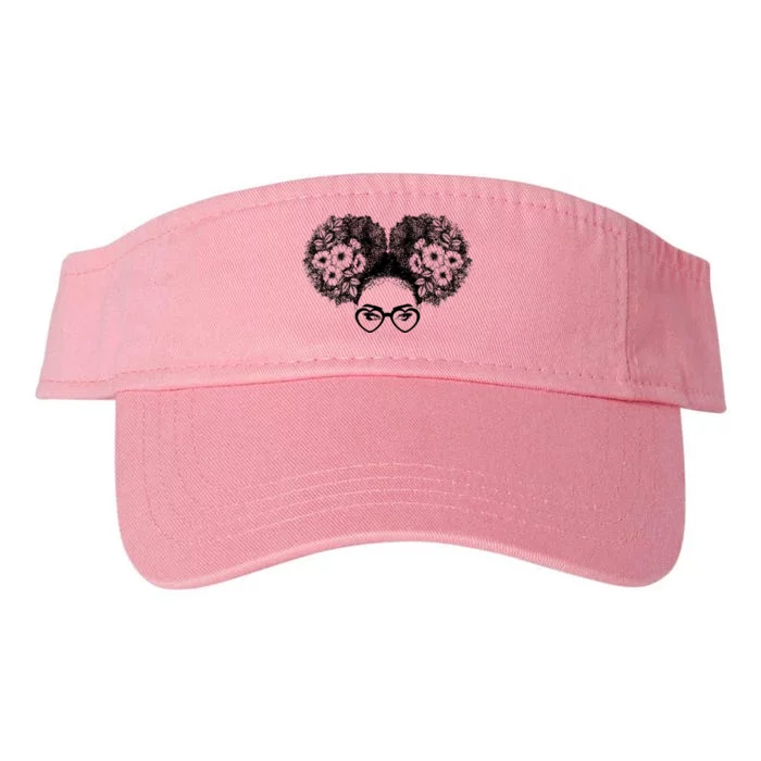 Flower Afro Puffs Valucap Bio-Washed Visor