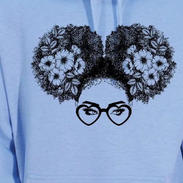 Flower Afro Puffs Unisex Surf Hoodie