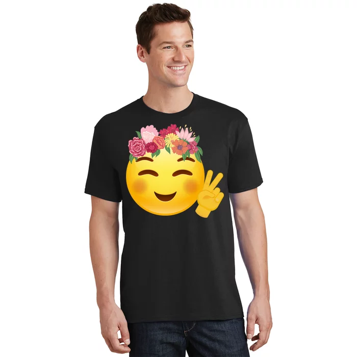 Flower Crown Emoji T-Shirt | TeeShirtPalace