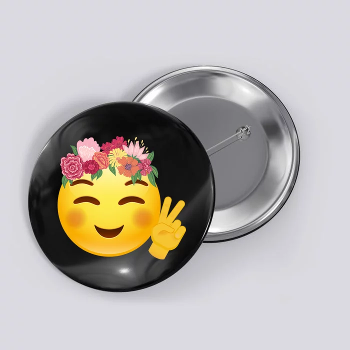 Flower Crown Emoji Button