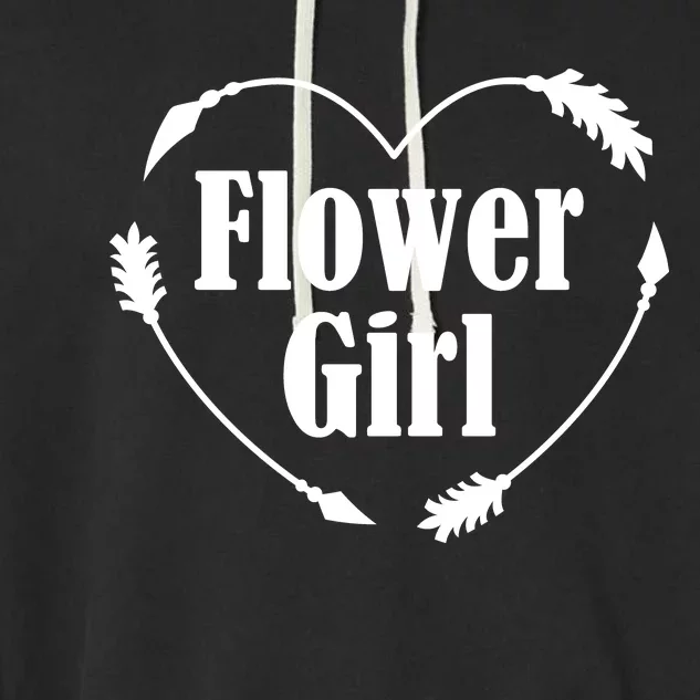 Flower Girl Heart Garment-Dyed Fleece Hoodie