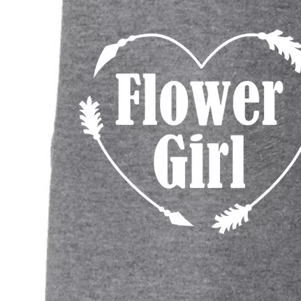 Flower Girl Heart Doggie 3-End Fleece Hoodie