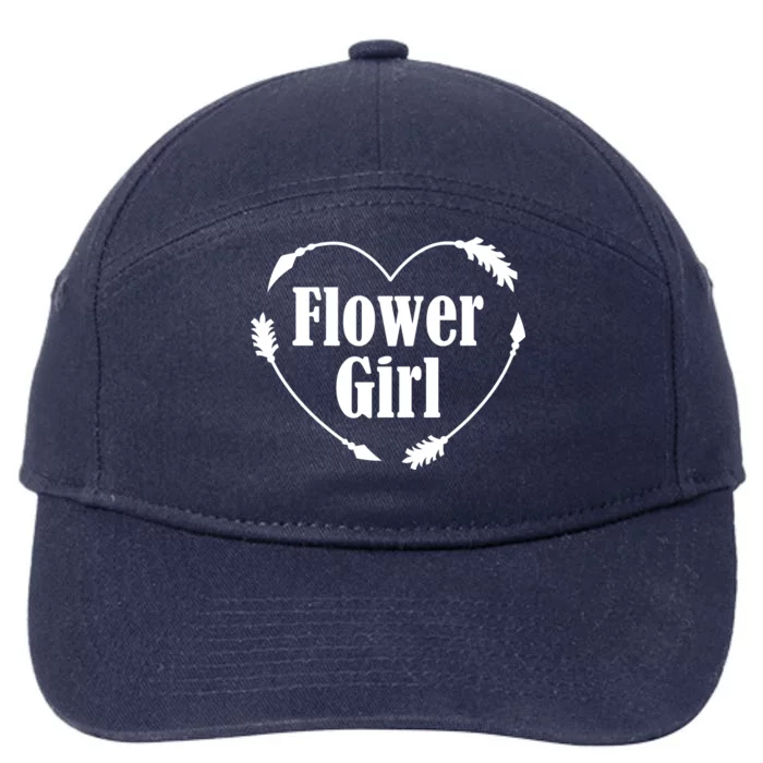 Flower Girl Heart 7-Panel Snapback Hat