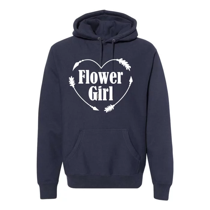 Flower Girl Heart Premium Hoodie