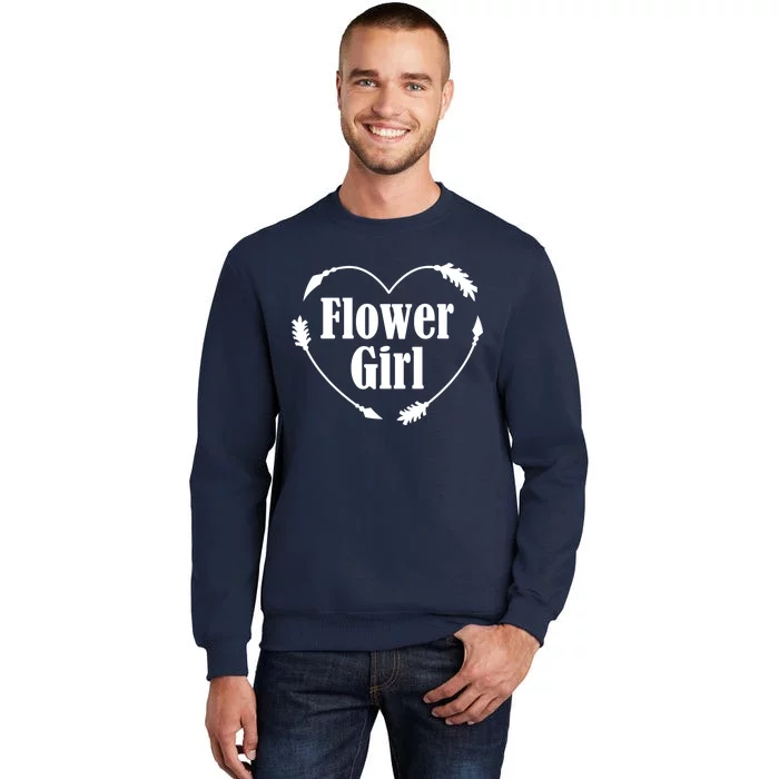 Flower Girl Heart Tall Sweatshirt