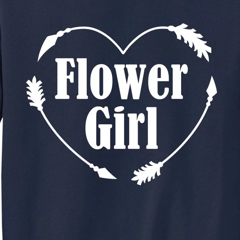 Flower Girl Heart Tall Sweatshirt