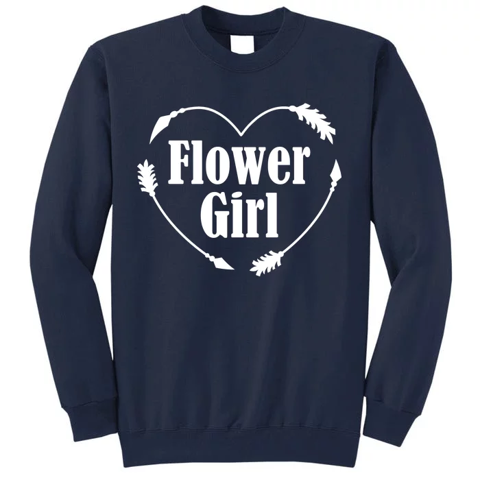 Flower Girl Heart Tall Sweatshirt