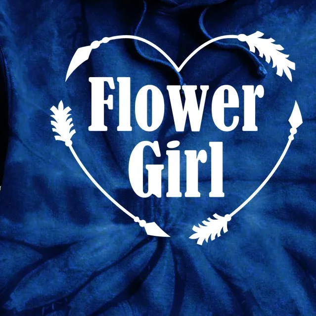 Flower Girl Heart Tie Dye Hoodie