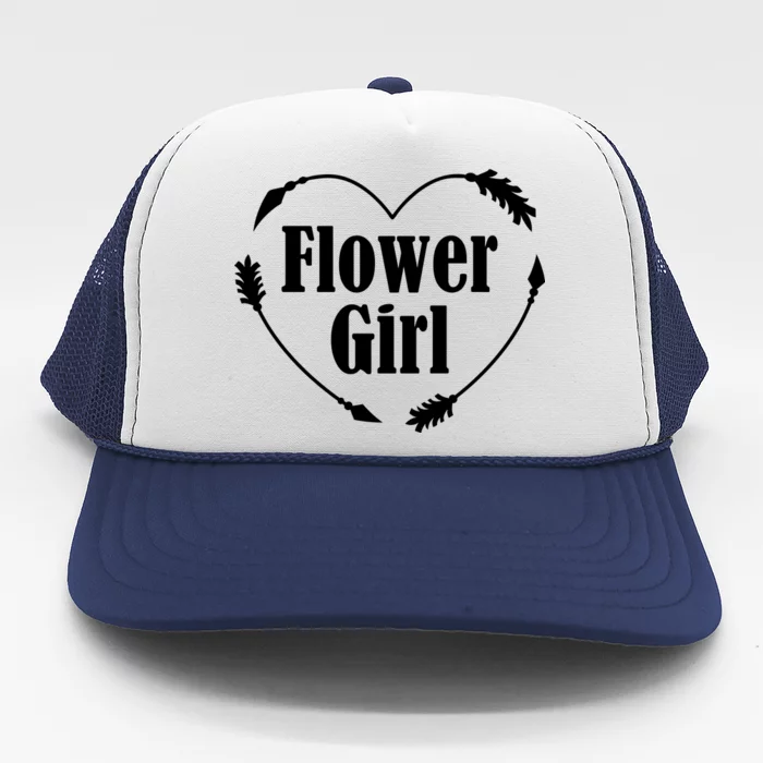 Flower Girl Heart Trucker Hat