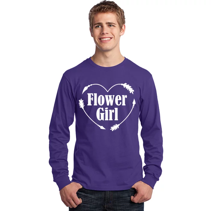 Flower Girl Heart Long Sleeve Shirt