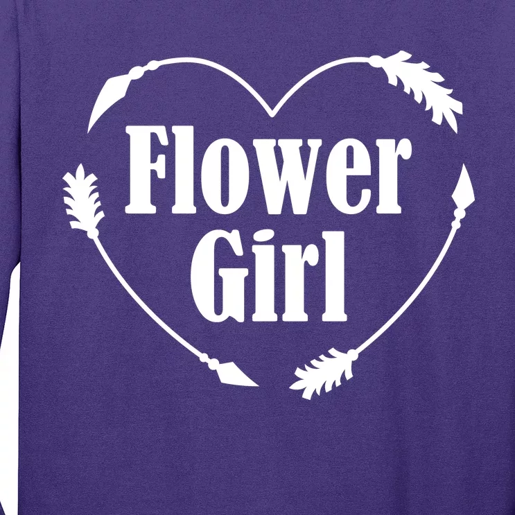 Flower Girl Heart Long Sleeve Shirt