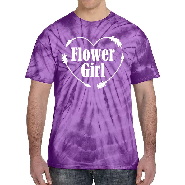 Flower Girl Heart Tie-Dye T-Shirt