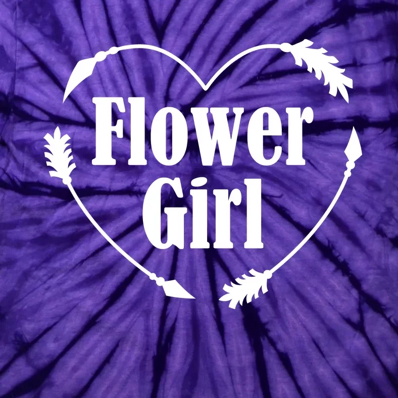 Flower Girl Heart Tie-Dye T-Shirt