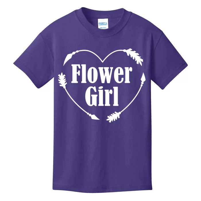 Flower Girl Heart Kids T-Shirt