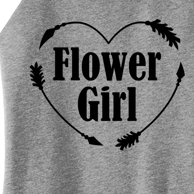 Flower Girl Heart Women’s Perfect Tri Rocker Tank