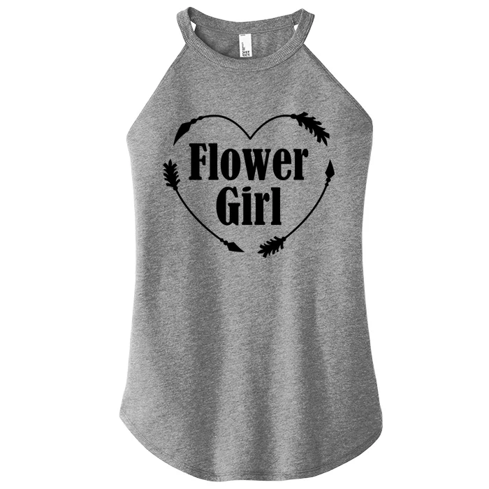 Flower Girl Heart Women’s Perfect Tri Rocker Tank