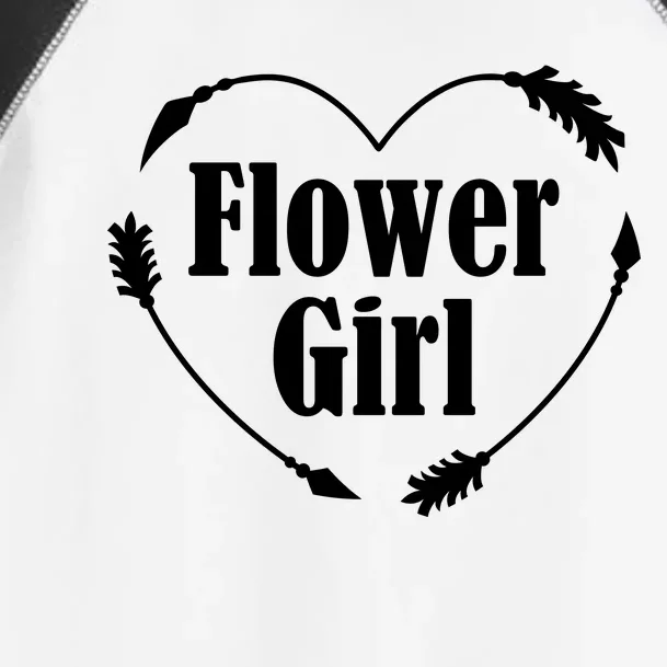 Flower Girl Heart Toddler Fine Jersey T-Shirt