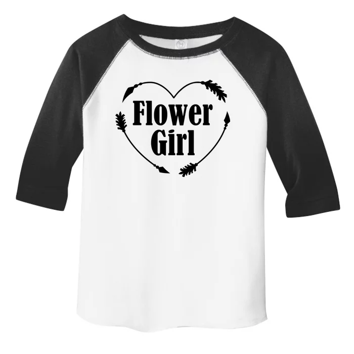 Flower Girl Heart Toddler Fine Jersey T-Shirt